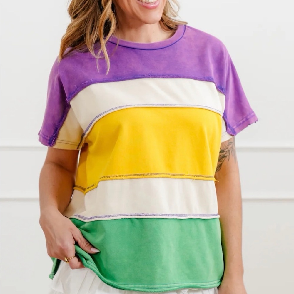 Colorful Striped Women's Top
